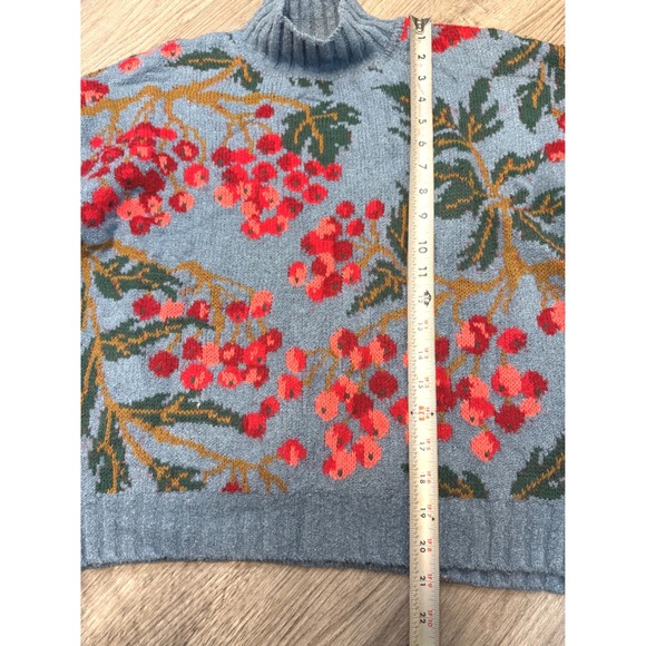 Cecilia Prado by Anthropologie Blossom Mock Neck Sweater Womens Medium Brazil - Picture 5 of 12
